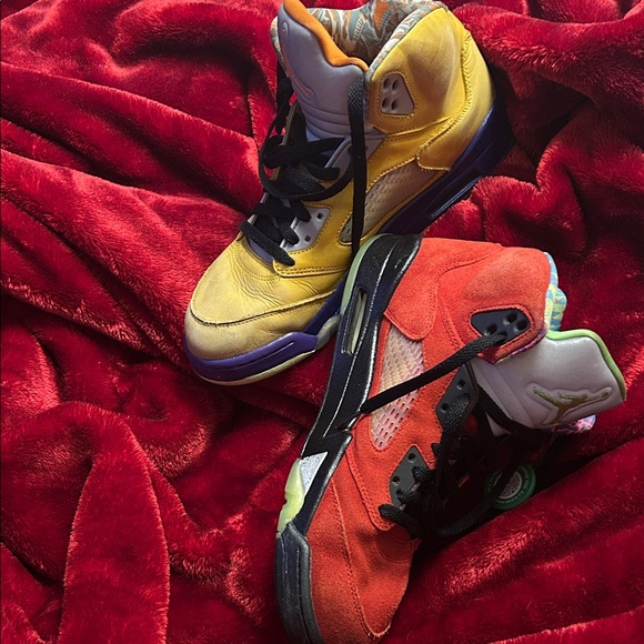 Jordan Athletic Shoes - Yellow andOrange. Jordan 5 Retro SE Solar Orange. RARE